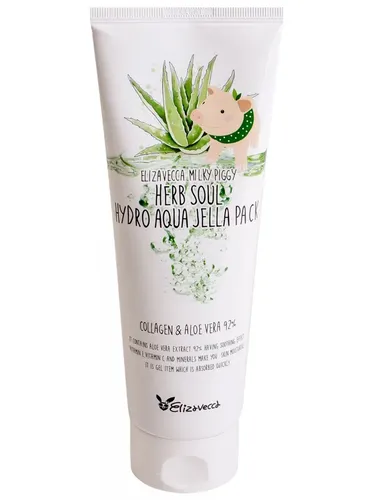 Aloe va kollagen bilan namlantiruvchi yuz niqobi Milky Piggy Herb Soul Hydro Aqua Jella Pack, купить недорого