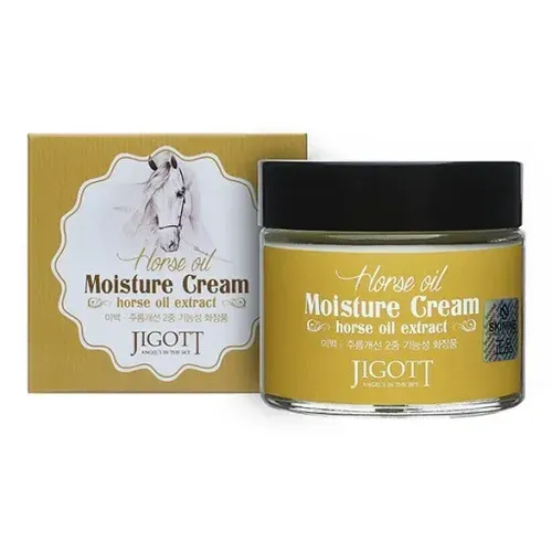 Крем для лица с лошадиным жиром Jigott Horse Oil Extract Moisture