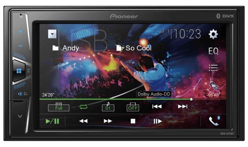 Встраиваемый автомультимедийный AV-ресивер Pioneer MVH G219BT, купить недорого