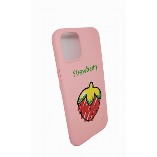 iPhone uchun "Strawbery" printli g'ilof, купить недорого