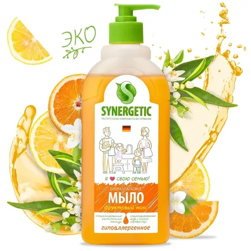 Жидкое мыло Synergetic "Фруктовый микс"