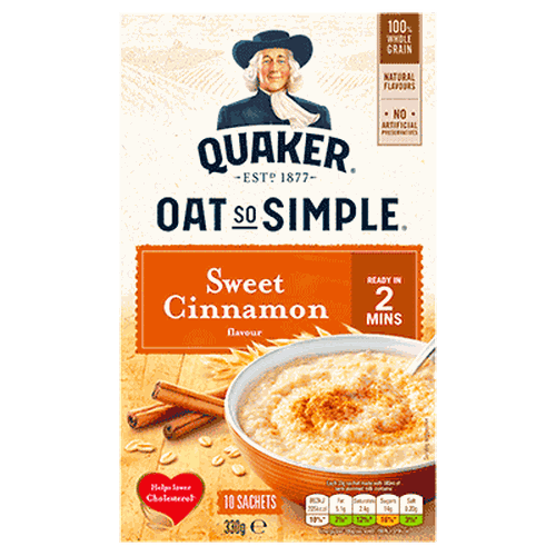 Каша Quaker Oat So Simple "Sweet cinnamon"