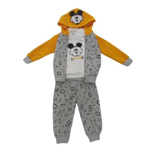 Детский комплект тройка Donino Baby BB40329, Оранжевый-Серый