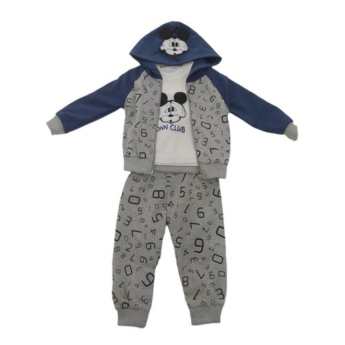 Детский комплект тройка Donino Baby BB40329, Серый-Синий