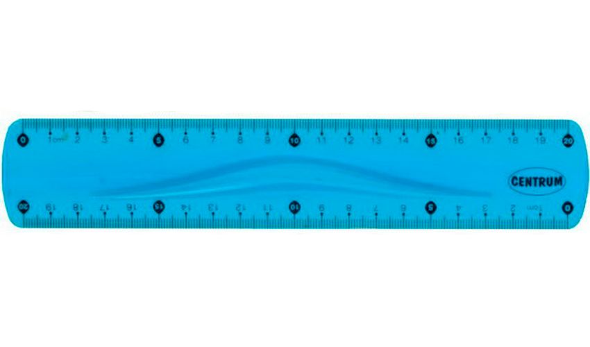 Egiluvchan chizg'ich Centrum 20cm 86639, Blue