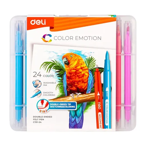 Фломастеры Deli Color Emotion C151-24