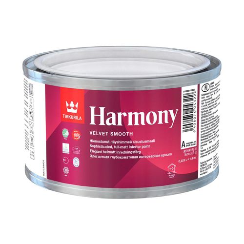 HARMONY A Tikkurila краска для интерьеров, 0.9, Белый, купить недорого