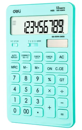 Калькулятор Deli M01531 синий, купить недорого