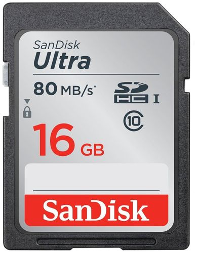 Флеш память Sandisk Ultra SDHC 16gb