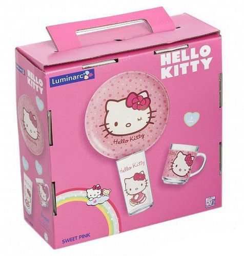 Bolalar uchun idishlar to'plami Hello Kitty J2288, в Узбекистане