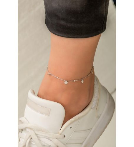 Серебрянный браслет для ног Larin Silver Копейка UVPS800029