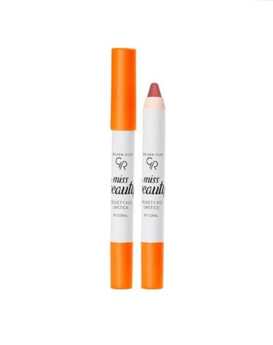 Pomada Golden rose velvet kiss lipstick #07 coral