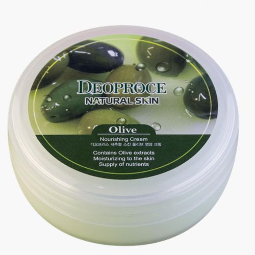 Yuz va tana uchun oziqlantiruvchi krem Deoproce Natural Skin Olive Nourishing Cream