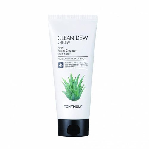 Aloe vera ekstrakti bilan tozalovchi ko'pik Tony Moly Clean Dew Aloe