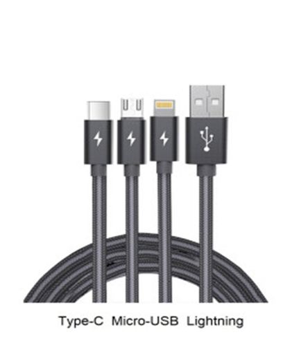 Кабель для зарядки 3 в 1 (lightning, TYPE-C, MICRO-USB) 52534, sotib olish