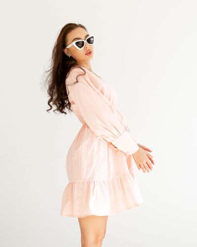 Платье А силуэт Pink Island 2w1-1259, Персиковый, фото