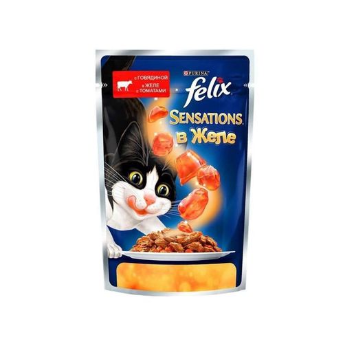 FELIX Jele ichida mol go'shti va pomidor nam ovqat, 5 dona, 85 gr