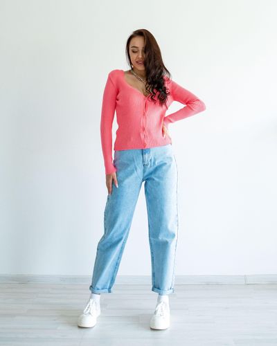 Kardigan slim fit Pink Island 2w5-592, Коралловый, в Узбекистане