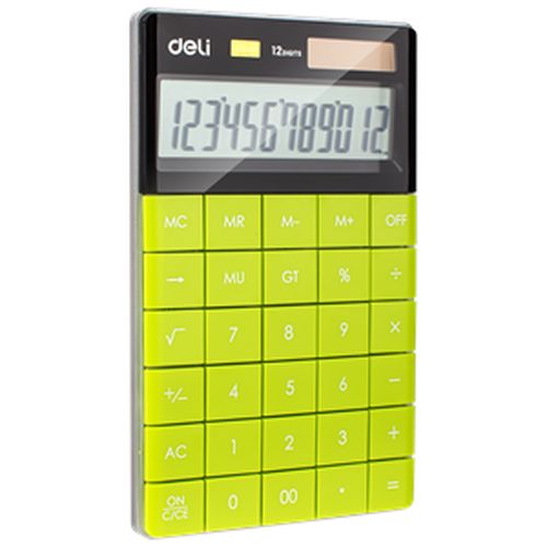 Калькулятор Deli Touch 1589, Green, купить недорого