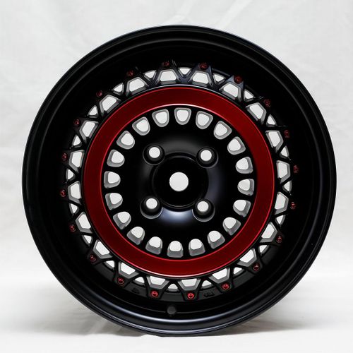 Диски Formulaplus R15, 1220, 4*100, Matt Black Redline, Matiz