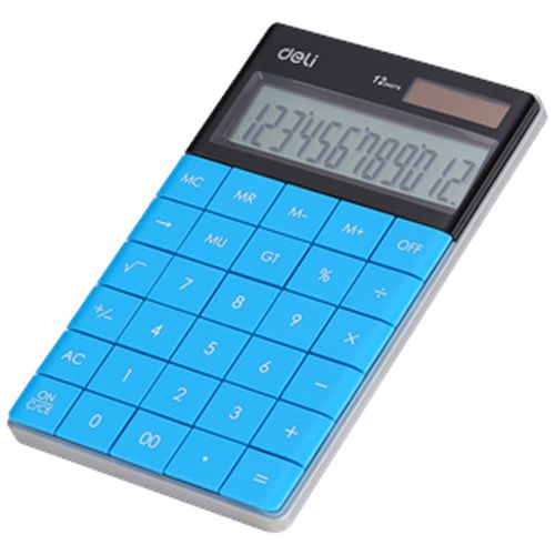 Калькулятор Deli Touch 1589, Blue, купить недорого