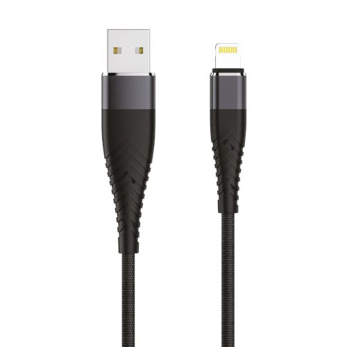 Кабель SOLID, USB 2.0 - lightning, OLMIO, Black, 