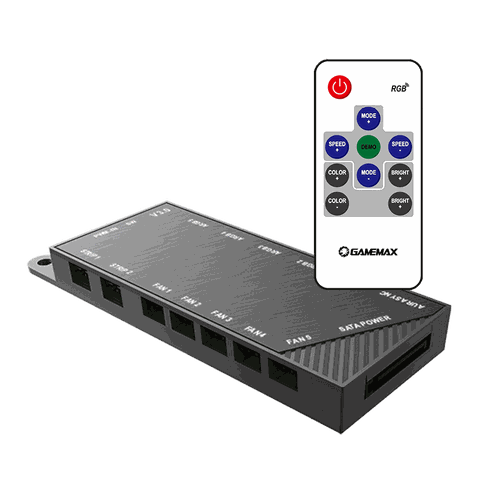RGB контроллер Gamemax PWM+ARGB HUB V3.0 + пульт