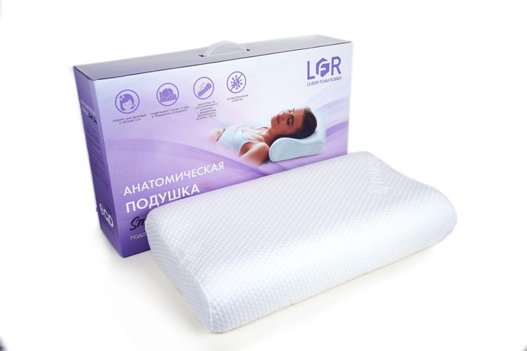 Анатомическая подушка LFR Smart Sleep с ортопедическим эффектом