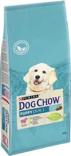 Сухой корм Dog Chow Puppy для щенков с ягненком, 1 шт, 14 кг, купить недорого