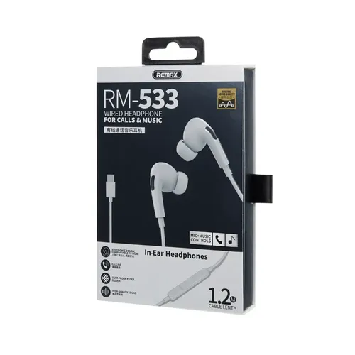 Внутриканальные наушники Remax RM-533 Air Plus Pro Type-C Wired Music Earphone