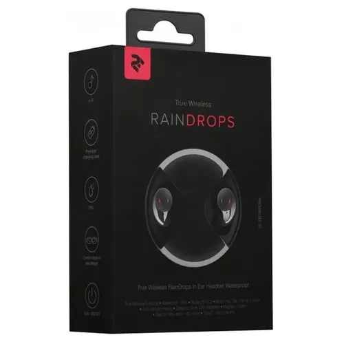 Внутриканальные наушники 2E 2E-EBTWRDLBK RainDrops Black