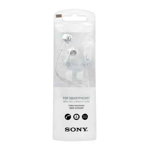 Наушники Sony MDR-EX155AP, White, O'zbekistonda