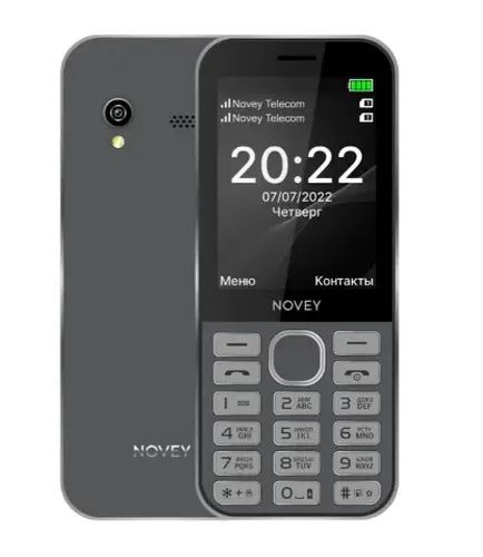 Кнопочный телефон Novey S10, 32/32 MB, Серый, Dual