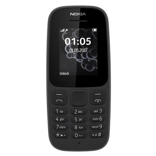 Кнопочный телефон Nokia 105, Черный, Single