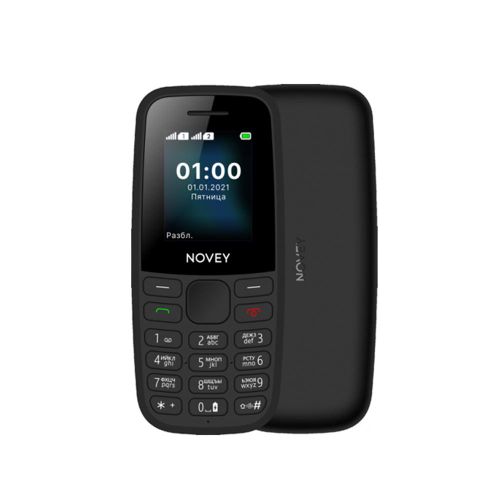 Кнопочный телефон Novey 100, 32/32 MB, Черный, Dual