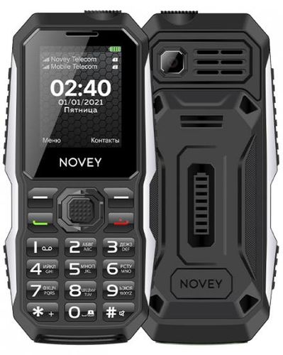 Tugmali telefon Novey T240i, 32/32 MB, Qora, Dual