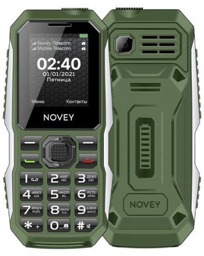 Tugmali telefon Novey T240i, 32/32 MB, To'q-Yashil, Dual