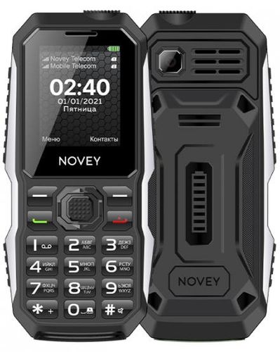 Tugmali telefon Novey T240, 32/32 MB, Qora, Dual
