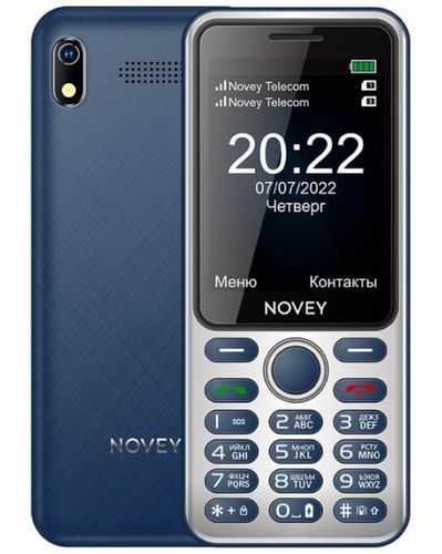 Кнопочный телефон Novey A60, 32/32 MB, Темно-Синий, Dual