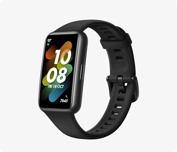 Smart soat Huawei Band 7, Qora, в Узбекистане