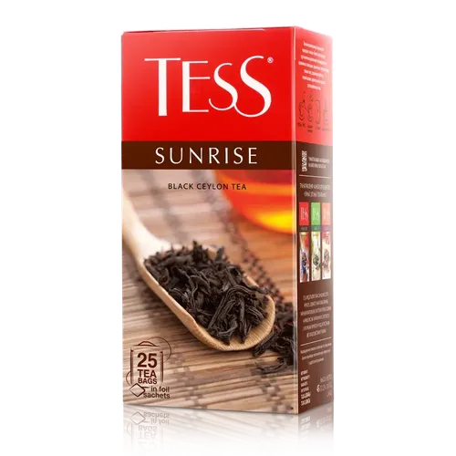 Черный чай Tess Sunrise, 25 шт