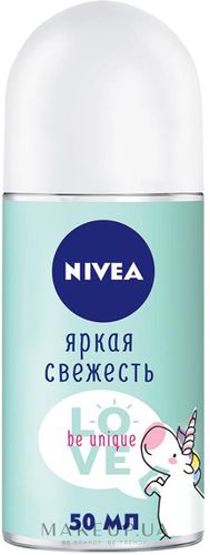 Антиперспирант роликовый для тела Nivea Deo Яркая свежесть "Love be unique", купить недорого