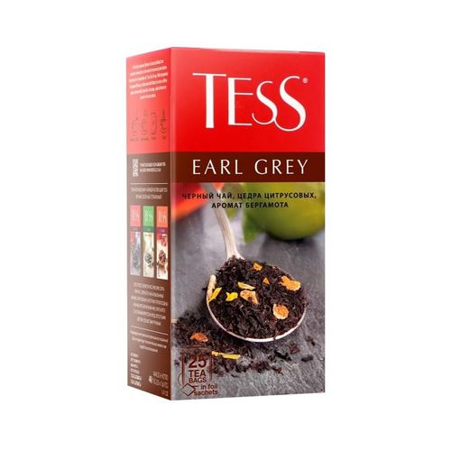 Черный чай Tess Earl grey, 25 шт