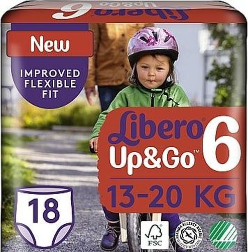 Трусики Libero Up&Go "6" (13-20 кг) 18 шт, купить недорого