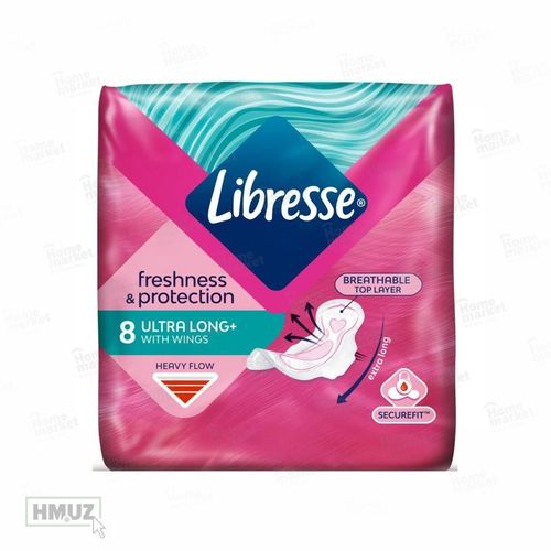 Libresse Ultra Long wing prokladkalari  8 dona, купить недорого