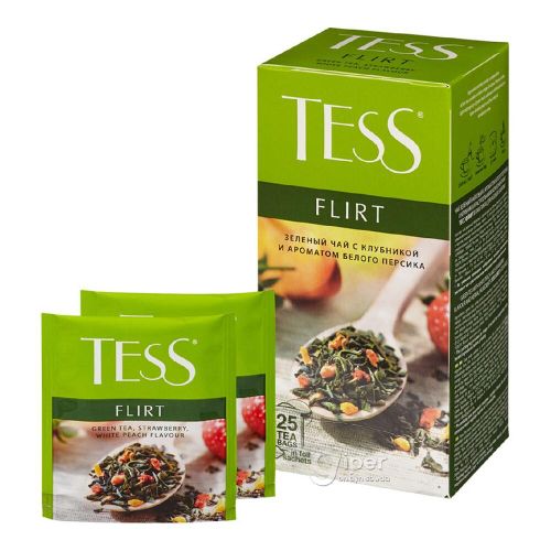 Зеленый чай Tess Flirt, 25 шт