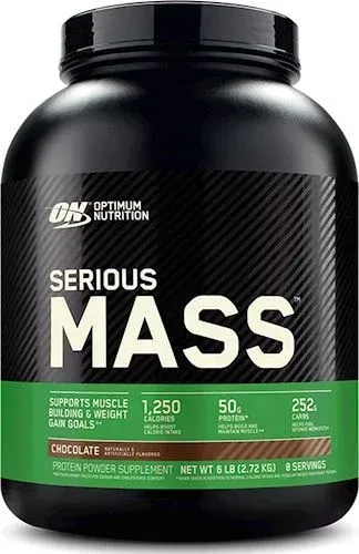 Гейнер Serious Mass от Optimum Nutrition, Шоколад, 2.72 кг