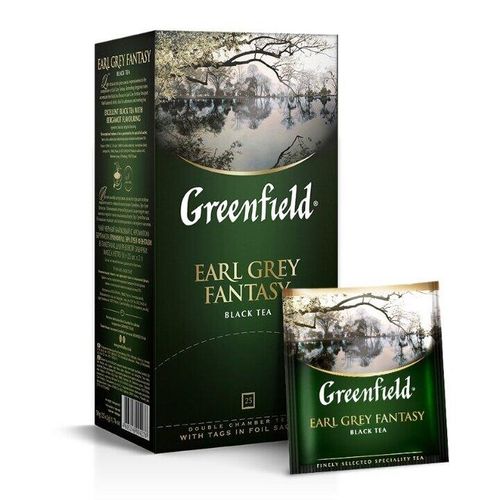 Черный чай Greenfield Earl grey fantasy, 25 шт