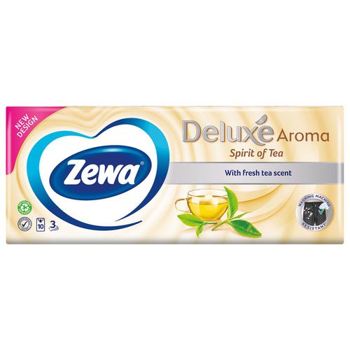 Платочки Бумажные ZEWA Deluxe Spirit of Tea 3 слоя 10 шт