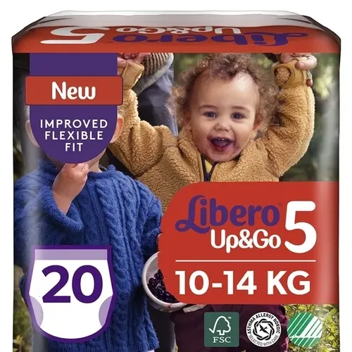 Трусики Libero Up&Go "5" (10-14 кг) 20 шт, купить недорого